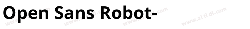 Open Sans Robot字体转换
